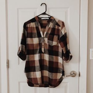ModCloth flannel plaid shirt